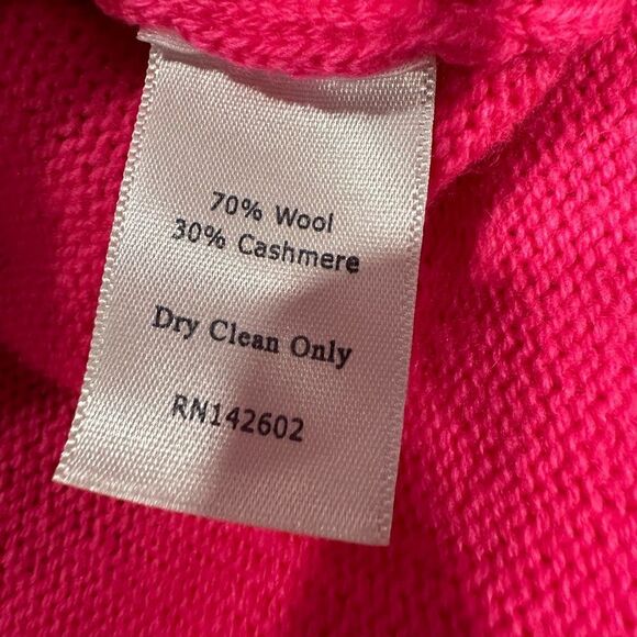 Sail to sable wool cashmere sweater hibiscus pink - Picture 4 of 4